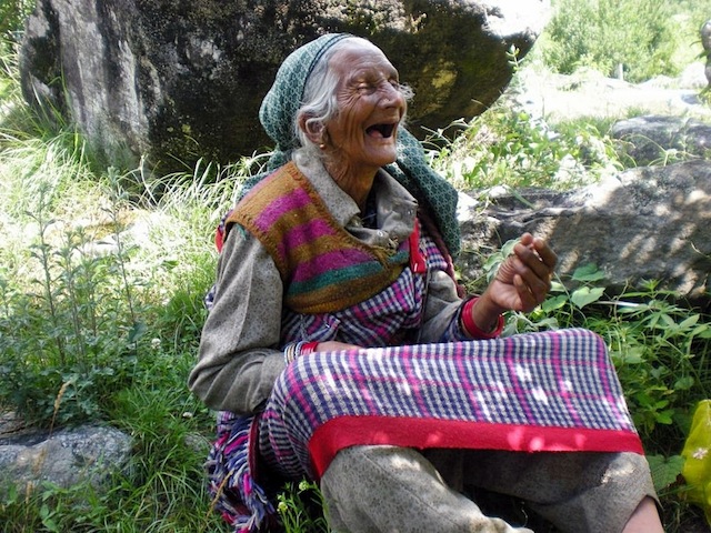 Happy Old Woman