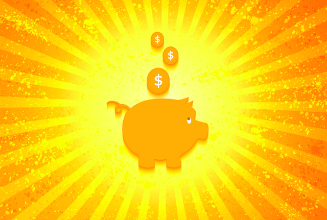 Piggy Bank in the Sun