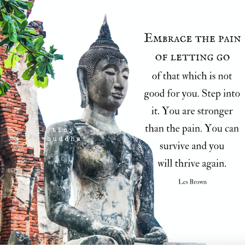 Embrace the pain of letting go